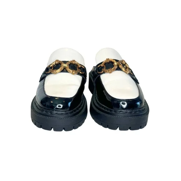 Circus NY by Sam Edelman Evangeline Mule Platform Lug Sole Black/White Size 8.5M - Picture 4 of 9